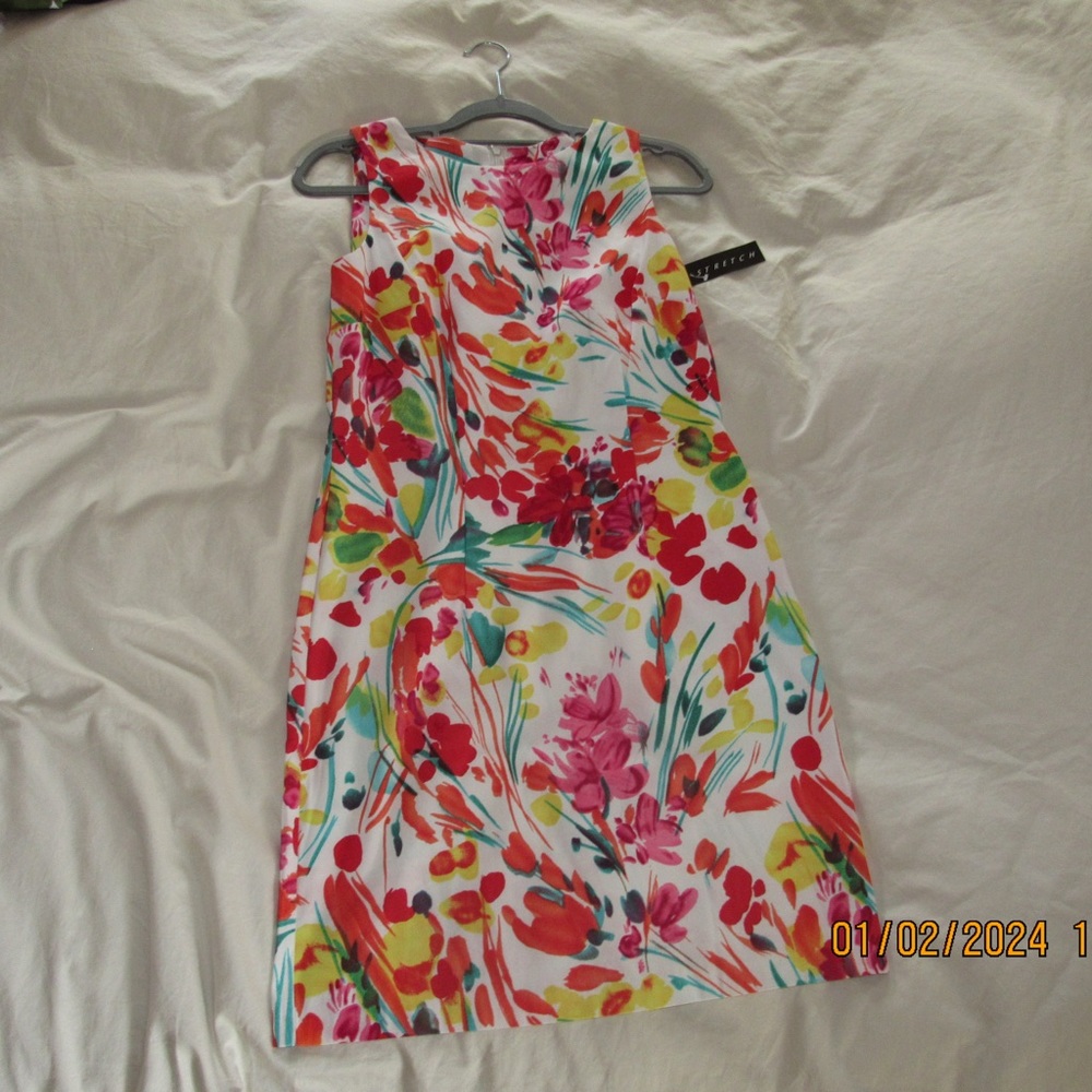 Colorful sleeveless dress. Size 10. EUC